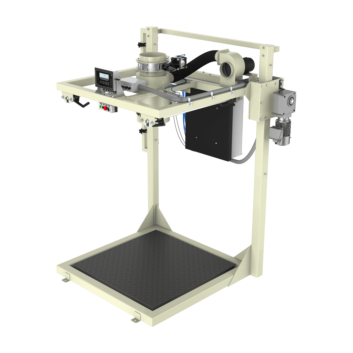 ESS-BP-2 ENSACADORA PARA SUPER SACO, BÁSCULA ELECTRÓNICA DE PLATAFORMA
